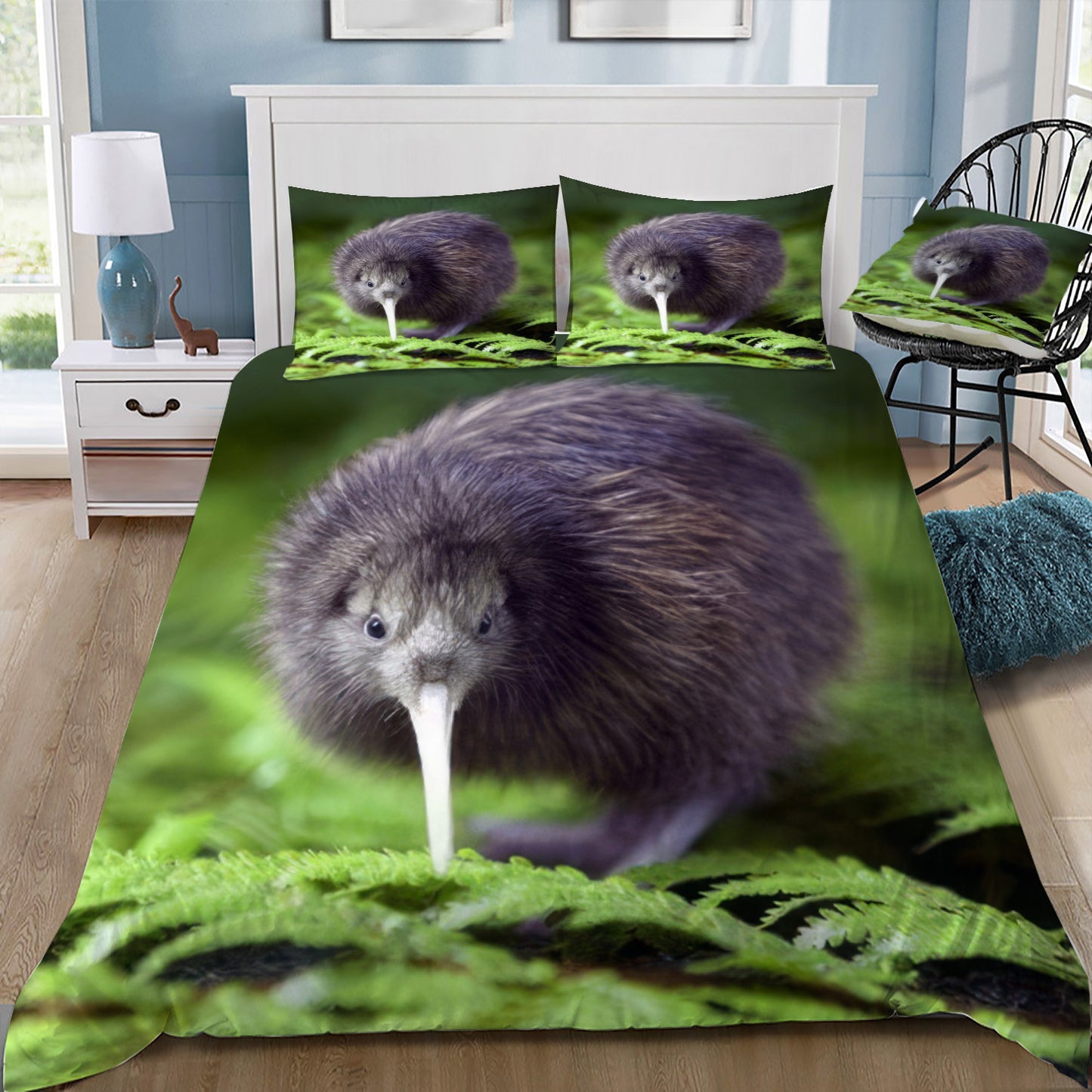 New Zealand Kiwi Doona / Duvet Cover and 2 Pillow Slips