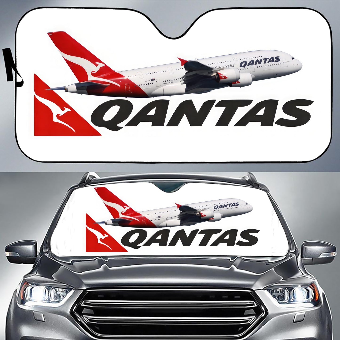 Qantas A380 Windscreen Sunshade For Cars & Trucks