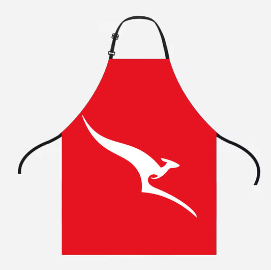 Qantas Retro Roo Logo Bbq & Kitchen Apron