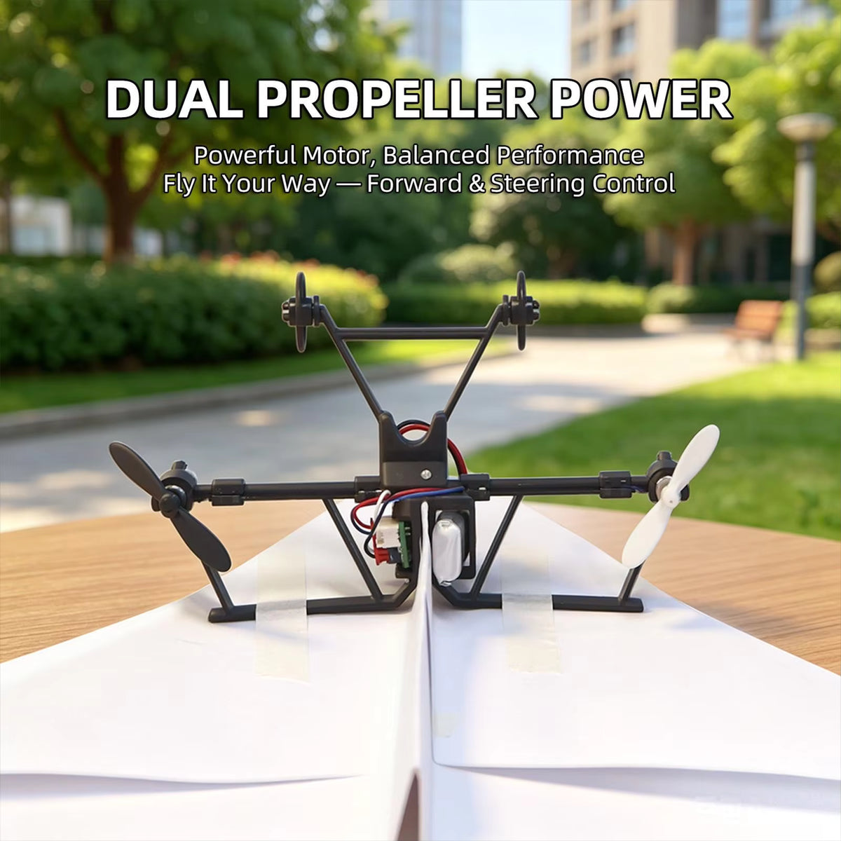 RC Paper Airplane Kit DIY Remote Control Airplane with Gyro Stabilizer For Beginners