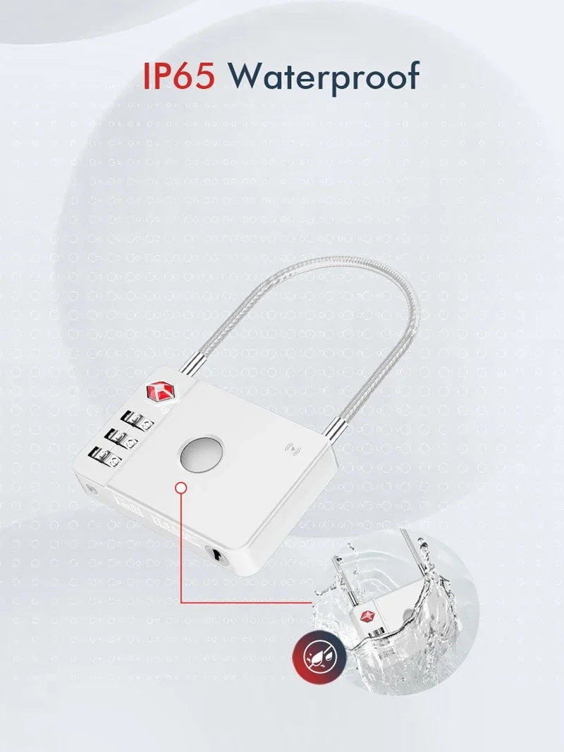 Travel Smartlock Padlock with Tracking