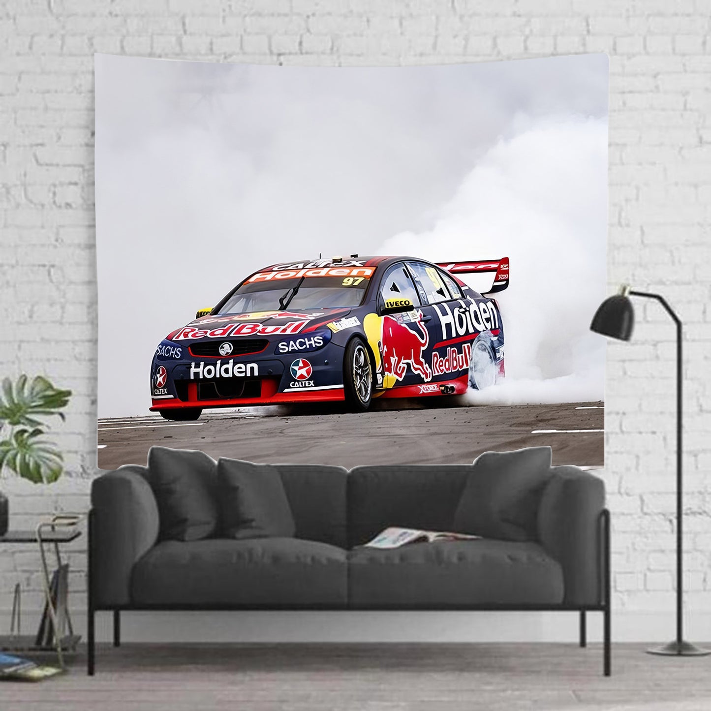 SVG Holden Burnout Supercar Racing Tapestry
