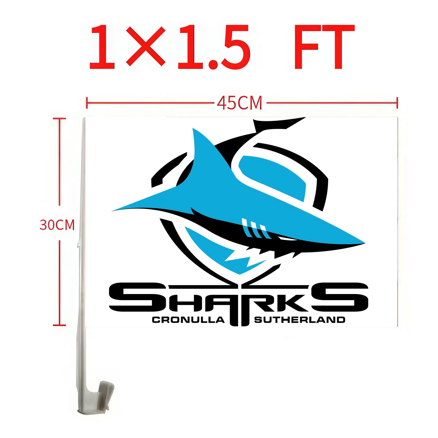 Cronulla Sharks Car Flag/s