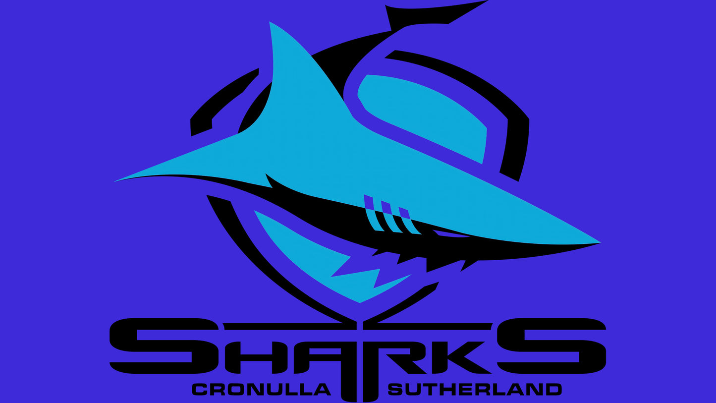NRL Cronulla Sharks Team Colours Rugby League Flag