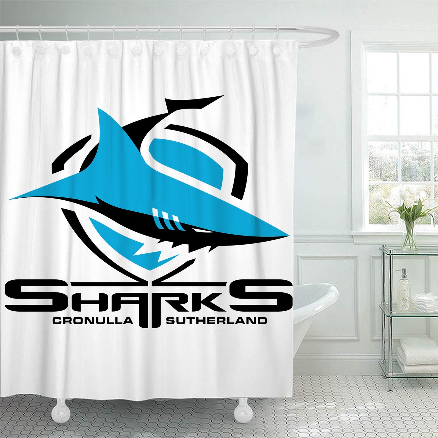 Cronulls Sharks Shower Curtain