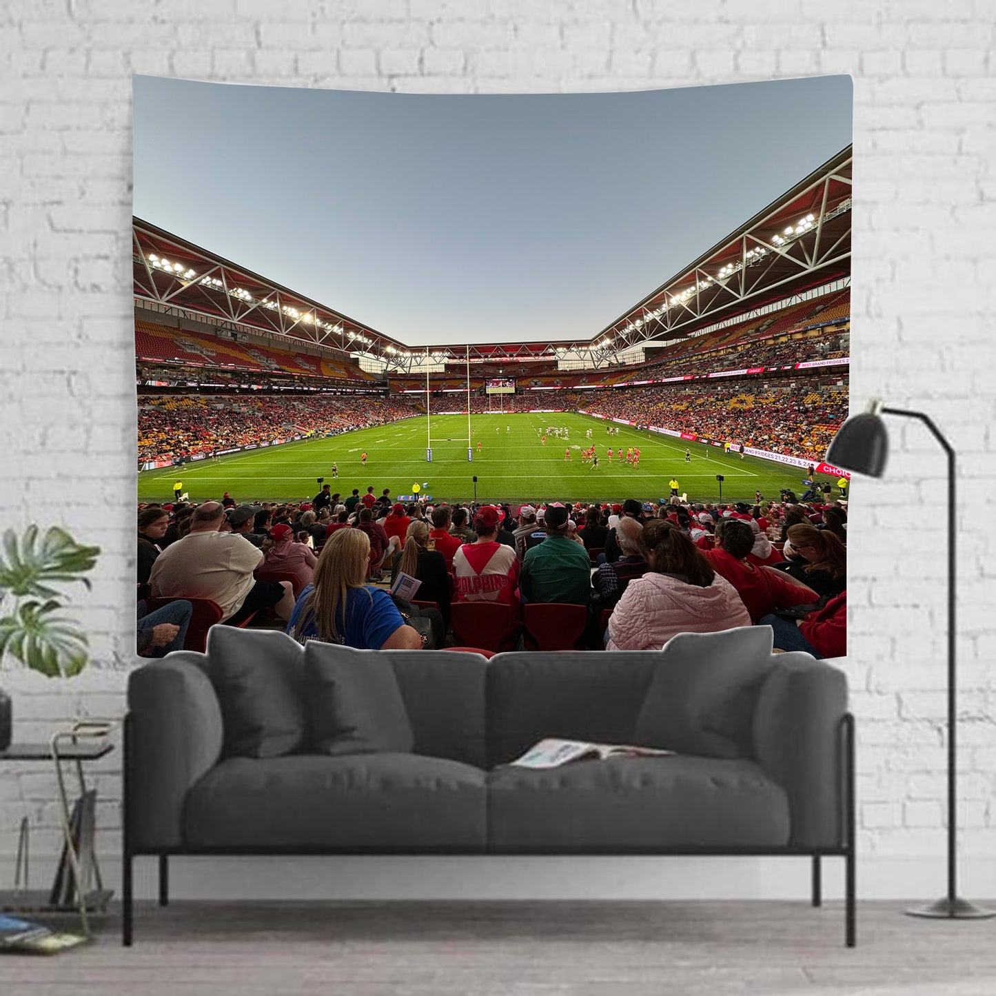 Suncorp Stadium Dolphins vs Titans Tapestry