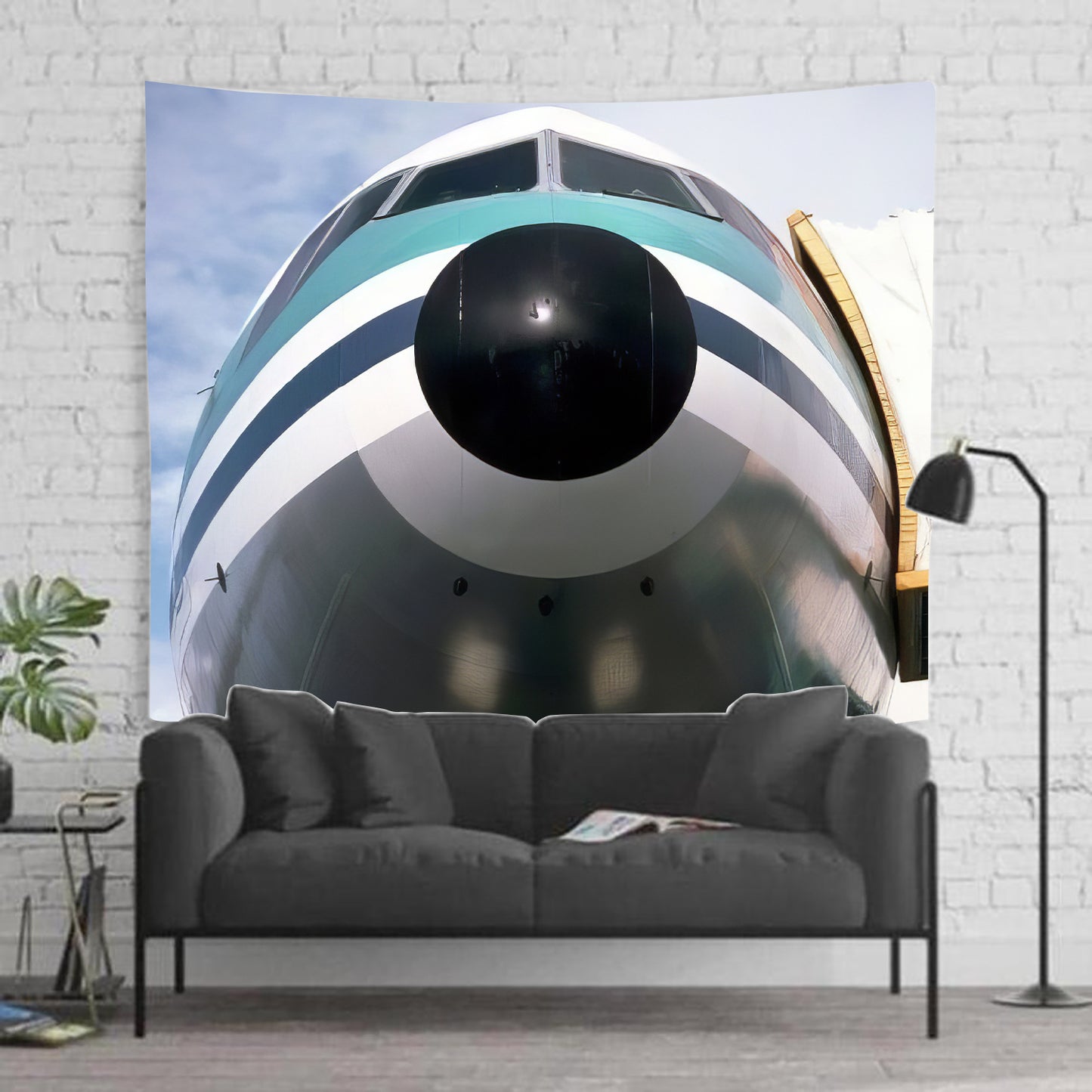 Air New Zealand Dc-10 Up Close Tapestry