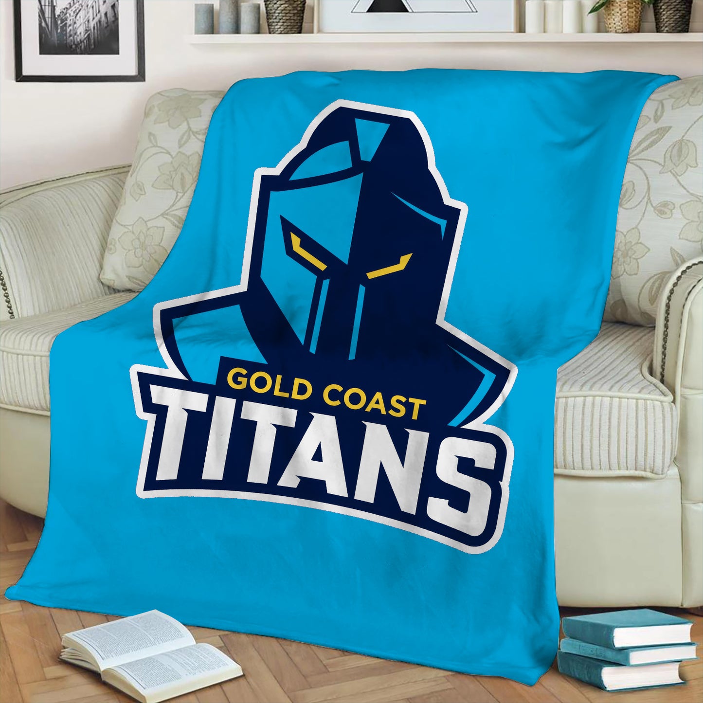 Gold Coast Titans Fleece Throw Blanket