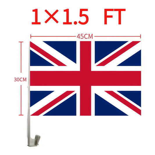 United Kingdom Union Jack Car Window Flag