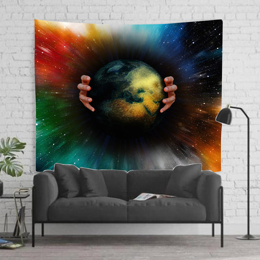 The World is in Your Hands Tapestry