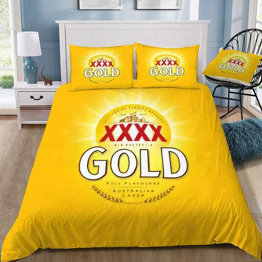 XXXX Gold Beer Doona / Duvet Cover and 2 Pillow Slips