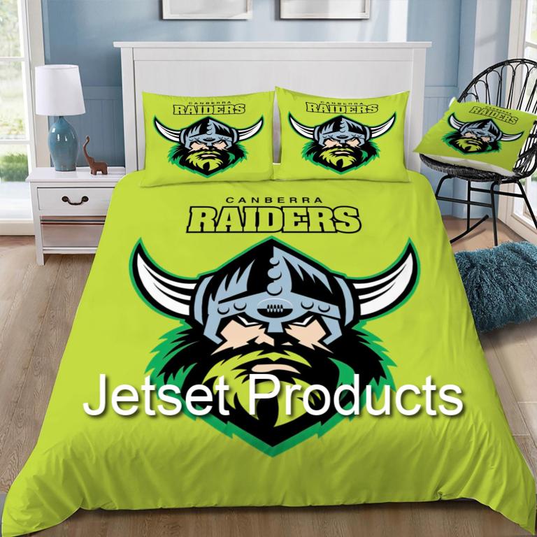 Canberra Raiders Logo Doona / Duvet Cover and 2 Pillow Slips
