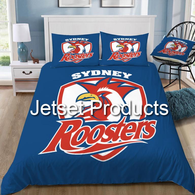 Sydney Roosters Logo Doona / Duvet Cover and 2 Pillow Slips
