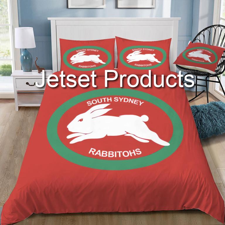 South Sydney Rabbitohs Logo Doona / Duvet Cover and 2 Pillow Slips