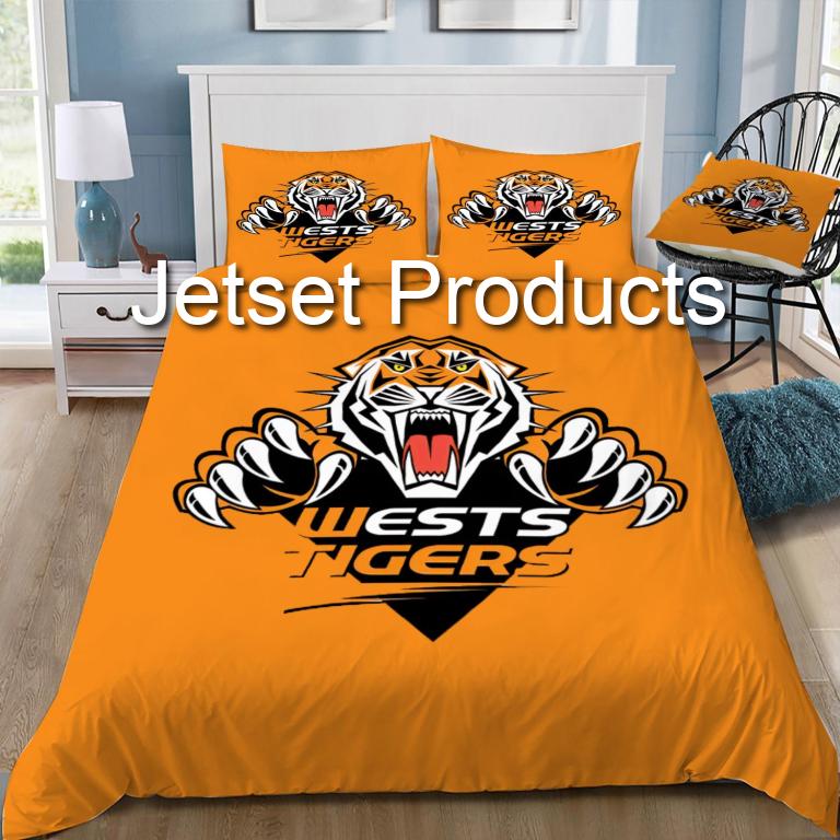 West Tigers Logo Doona / Duvet Cover and 2 Pillow Slips
