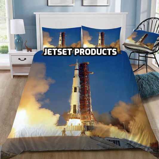Apollo 11 Lifting Off Doona / Duvet Cover and 2 Pillow Slips