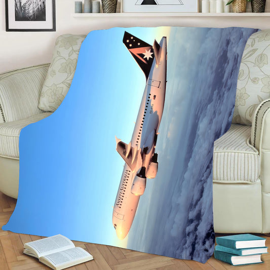 Ansett A320 Fleece Throw Blanket