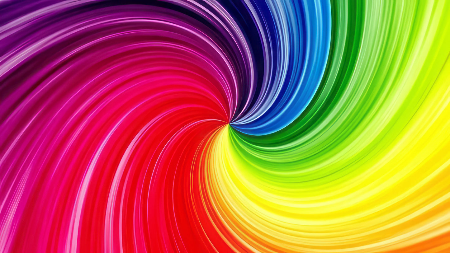 LGBTQ Pride Rainbow Swirl Pride Festival & Mardi Gras Flag, Shaft Style, 2 Grommet, 4 Grommet