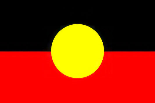 Aboriginal Flag, Shaft Style, 2 Grommet, 4 Grommet