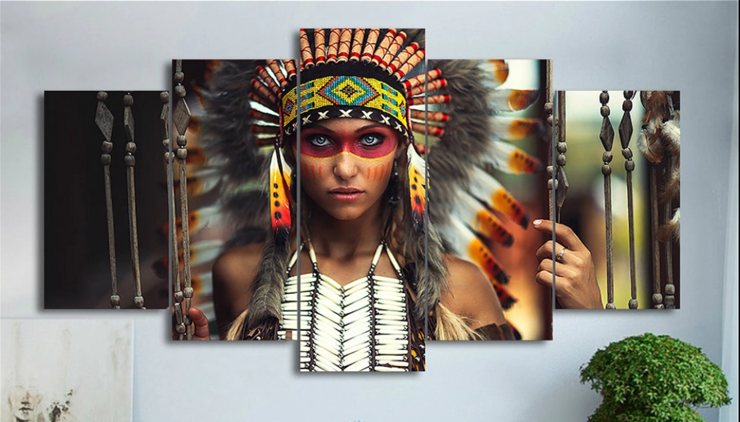 Multi Colours Indian Woman