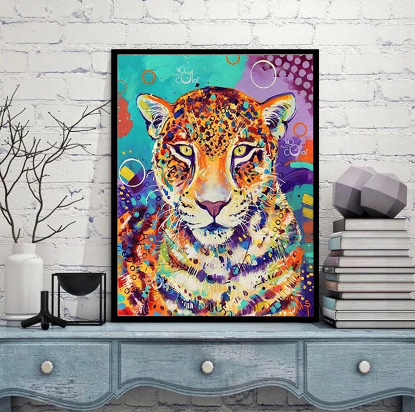 Colourful Abstract Wild Cat