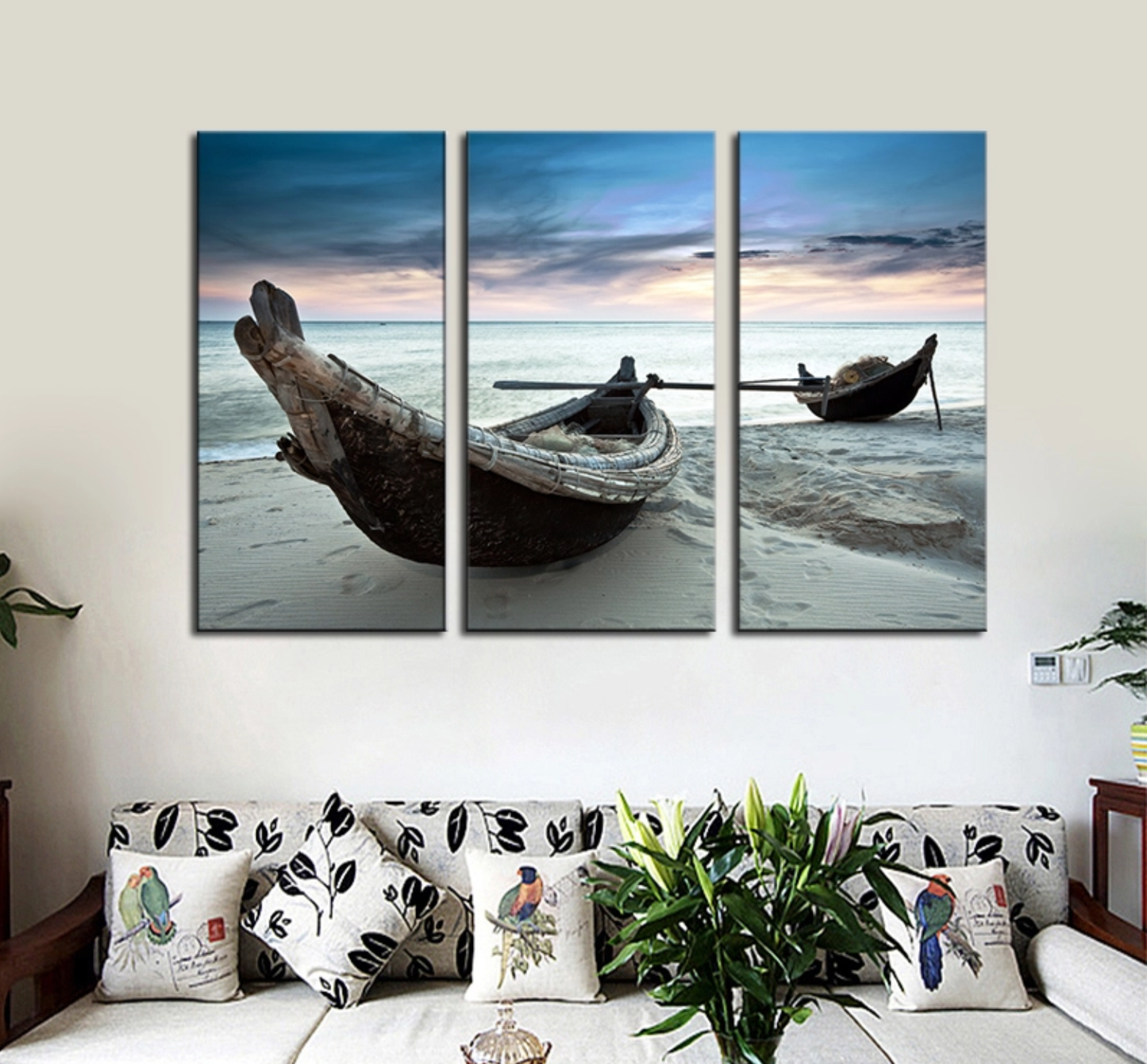 Canoes on the Beach