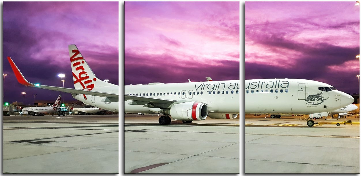 Virgin 737 at Sunset 1PDK008