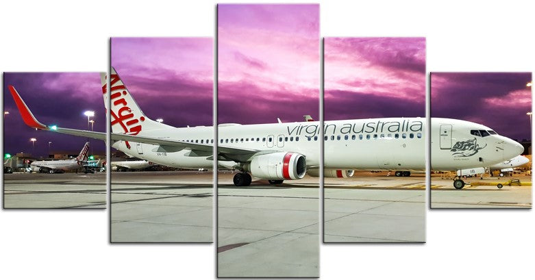 Virgin 737 at Sunset 1PDK008