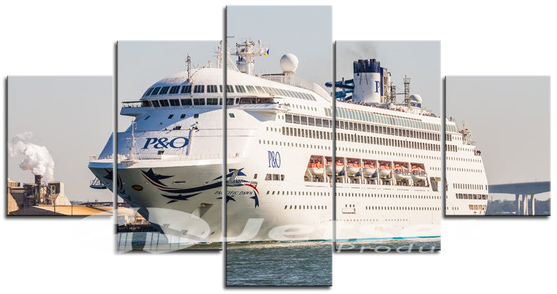 P & O Cruise Ship on the Brisbane River 1PGR007