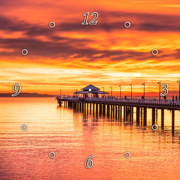 Sunrise at Shornecliffe Pier Wide View Qld 1PGR009