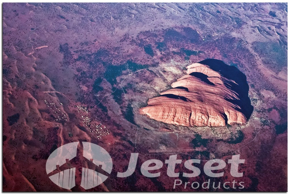 Uluru (Ayers Rock) from 30,000 Feet 1PHM024