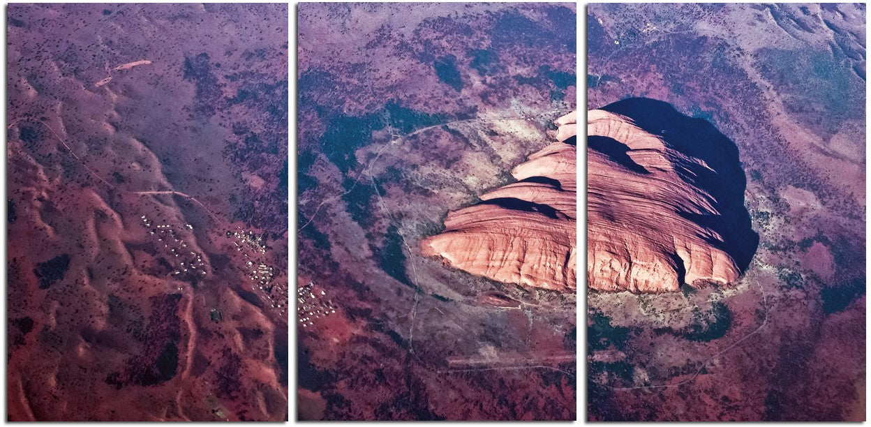 Uluru (Ayers Rock) from 30,000 Feet 1PHM024