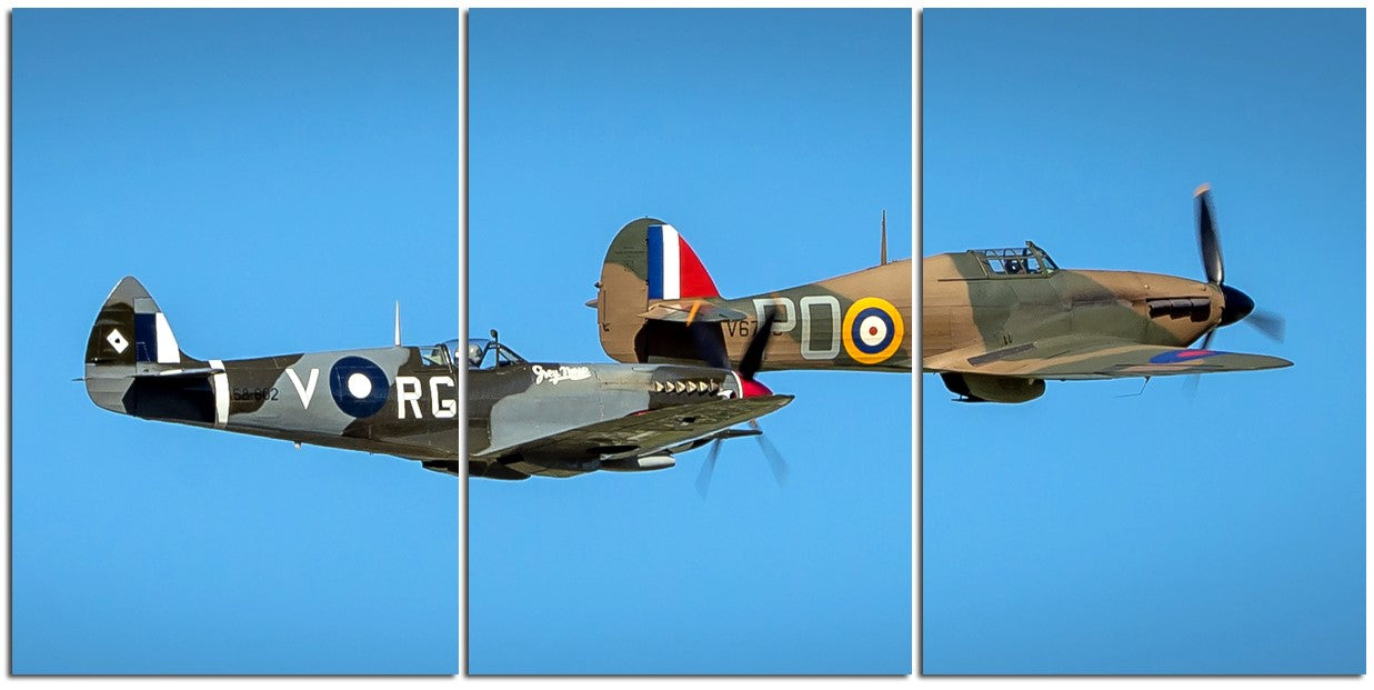Hurricane & Spitfire in Flight 1PHM050