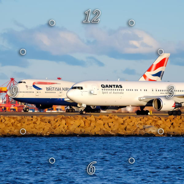 Qantas and British Airways in Sydney 1PMW014
