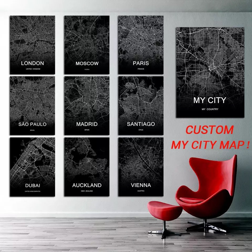 Choose Your Own Custom City Map