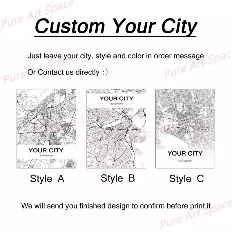 Choose Your Own Custom City Map