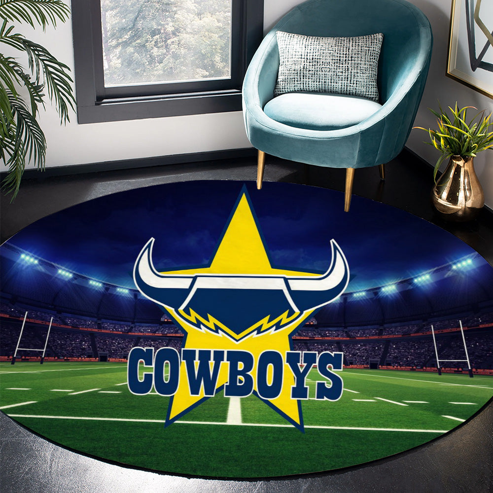 Nth Qld Cowboys Round Rug