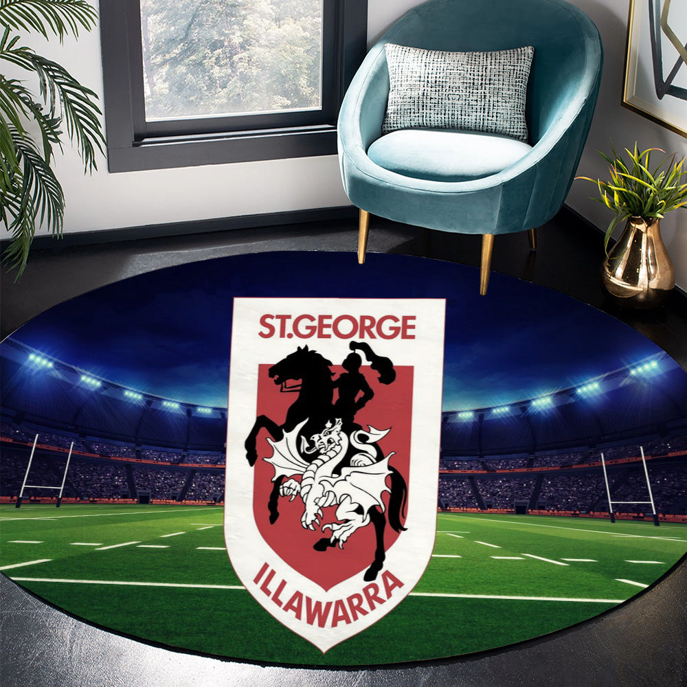 St George Illawarra Dragons Round Rug