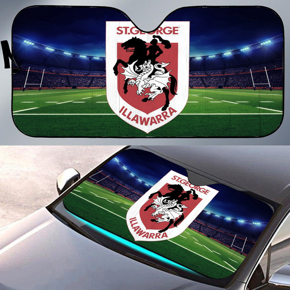 St George Illawarra Dragons Windscreen Sunshade For Cars & Trucks
