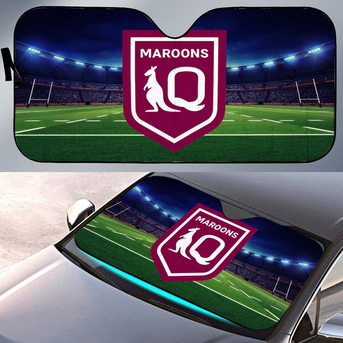 Qld Maroons Windscreen Sunshade For Cars & Trucks