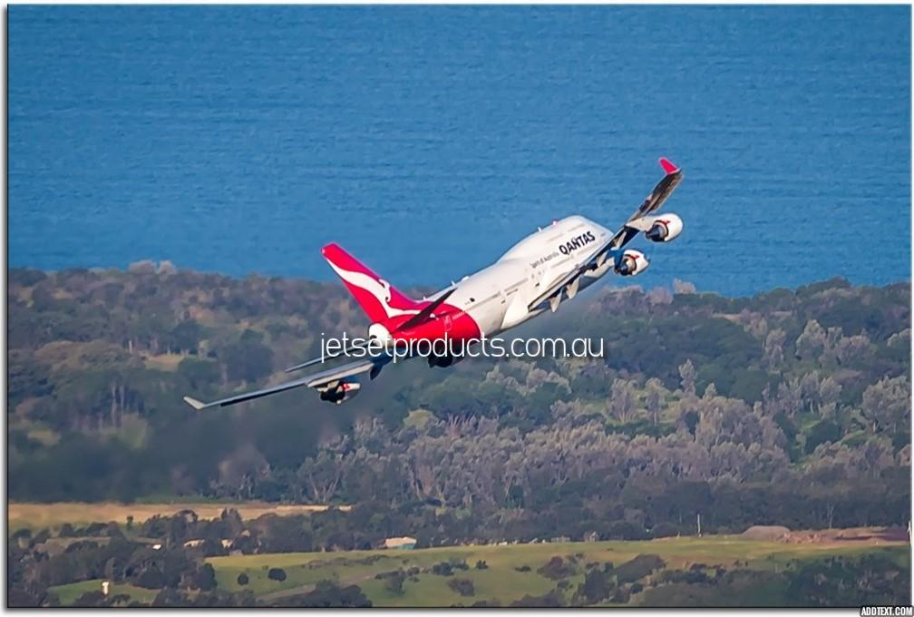 Qantas 747-400 VH-OEJ Farewell Salute to HARS ,Pictures in Metallic Finish 1PHM067MP