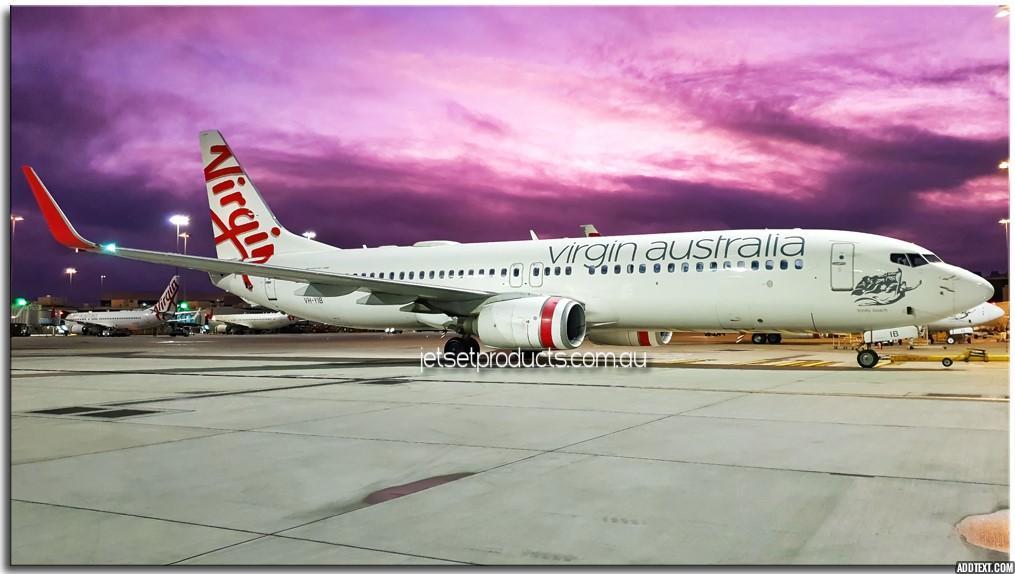 Virgin 737 at Sunset 1PDK008