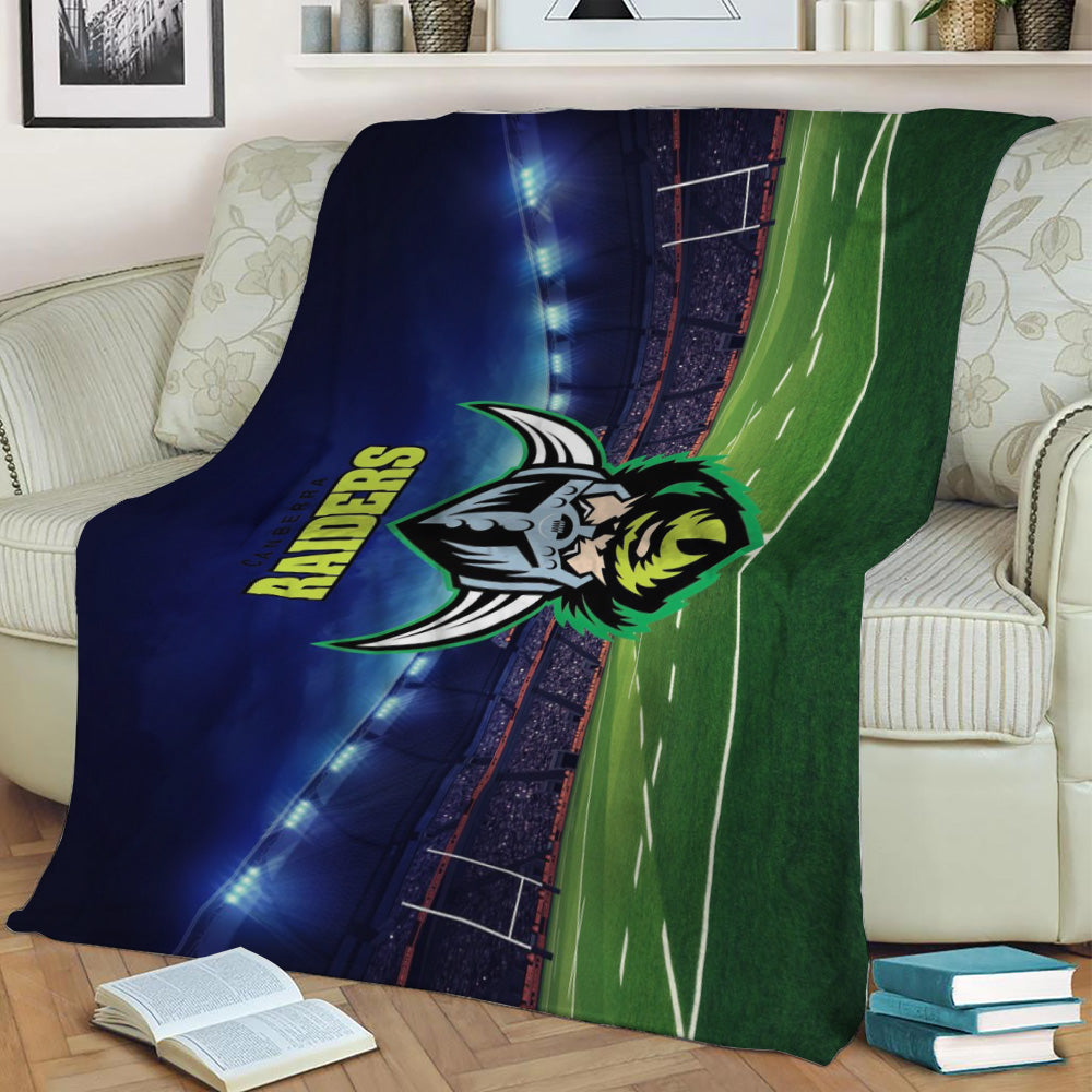 Canberra Raiders Fleece Throw Blanket 1JPDRAI