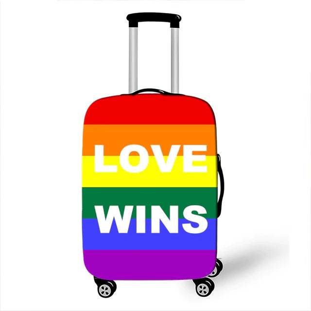 LGBTQ Pride Love Wins Rainbow Luggage Covers