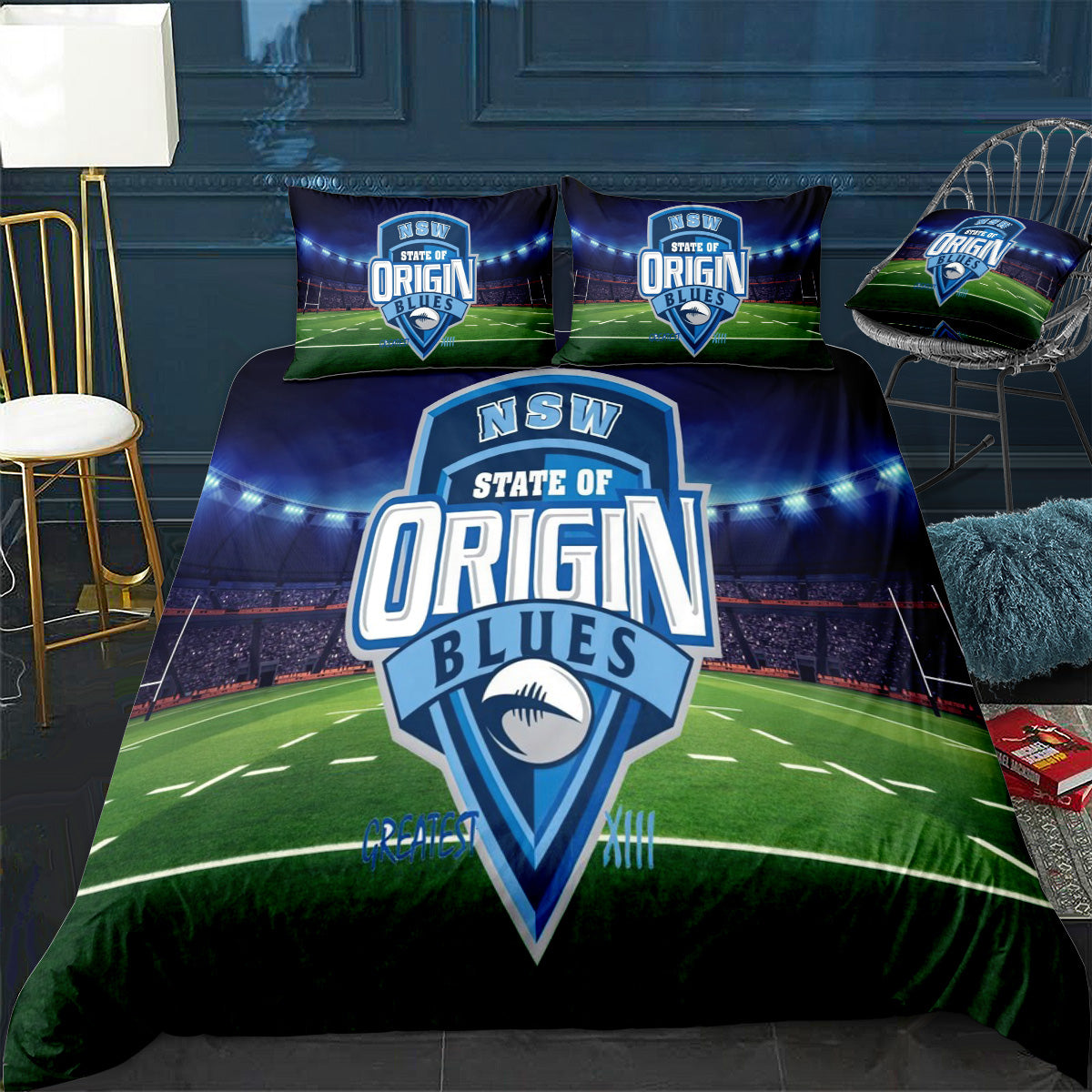 Nsw Blues Doona / Duvet Cover and 2 Pillow Slips