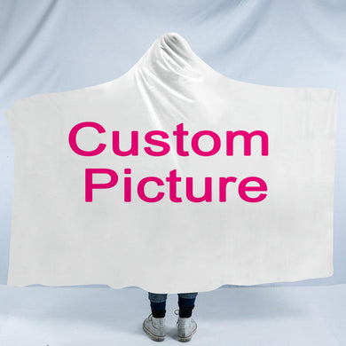 Choose Your Own Custom Picture Hooded Blanket
