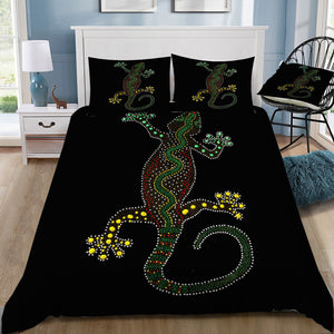 Aboriginal Lizard Doona / Duvet Cover and 2 Pillow Slips