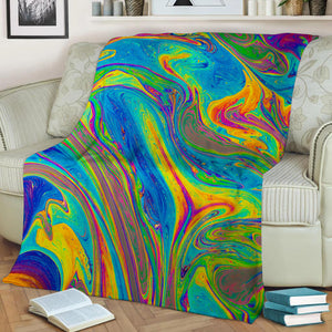Abstract Art Fleece Throw Blanket