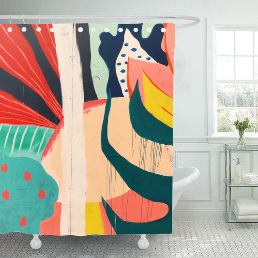 Abstract Shower Curtain