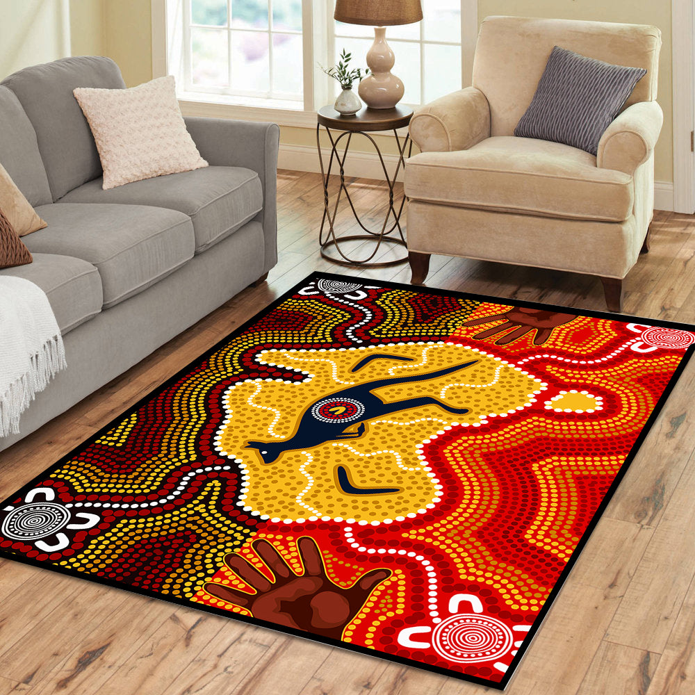 Aboriginal Australia Rectangle Rug
